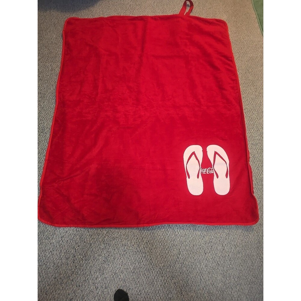 Coca Cola Blanket/Bag 46"x55" Red